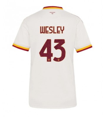 AS Roma Wesley Franca #43 Udebanetrøje Dame 2026-27 Kortærmet